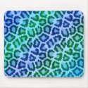 Sexy Dance Party Animal Print Blue Leopard mousepads