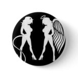 Sexy devil angel women buttons