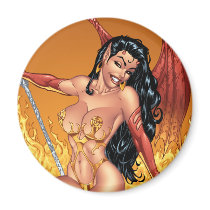 Sexy Devil Girl Customisable Pinup by Al Rio