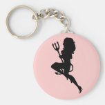 Sexy Devil Silhouette Key Chain