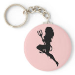 Sexy Devil Silhouette Key Chain