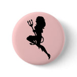Sexy Devil Silhouette Pin buttons