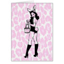 Sexy Easter Bunny on Pink Leopard cards