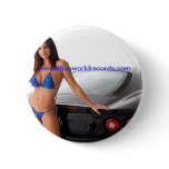 sexy girl in front of a sports car button