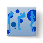 Sexy Girls in Cool Blue Stripper Sensual Tease buttons