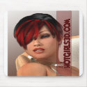 Sexy Girls - Sexy Babe Mouse Pad - Hot Girls mousepads