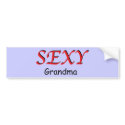 Sexy Grandma Bumper Sticker bumper stickers