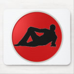 Sexy Guy Silhouette Mousepad