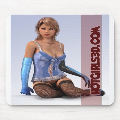 Sexy Hot Girls - Virtual Girls 3D Mouse Pad by hotgirls3d_dotcom