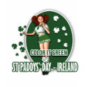 Sexy Irish shamrocks St Paddys women t-shirts
