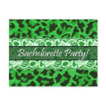 Sexy Lace Leopard Bachelorette Party Invitation postcards