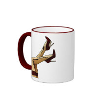 Sexy Legs Red Stiletto Heels Mugs