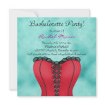 Sexy LINGERIE Red and  Black Bachelorette Party Custom Invites