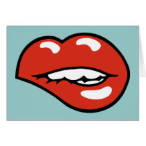 Sexy Lower Lip Bite Cards
