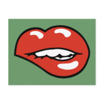 Sexy Lower Lip Bite Post Cards