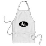 Sexy male silhouette apron