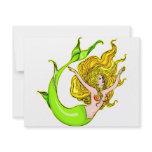 Sexy Mermaid Tattoo invitations