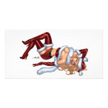 Sexy Ms Claus Santa's Wife customisable by Al Rio photo cards