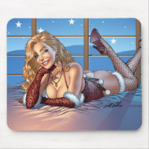Sexy Ms Claus Santa's Wife in Lingerie by Al Rio