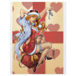 Sexy Ms Claus Santa's Wife Red Head by Al Rio flyers