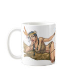 Sexy Native American Indian Woman by Al Rio Mug