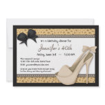 Sexy Nude Heels and Leopard Invitation