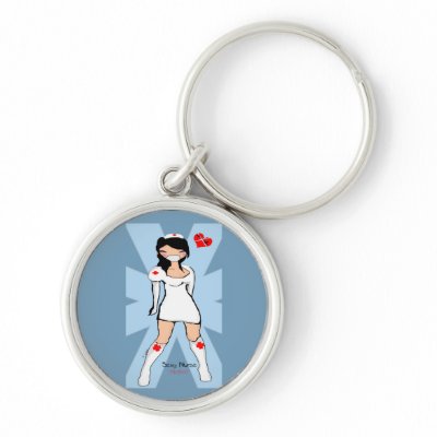 Sexy Nurse Akako Keychain by aikiri
