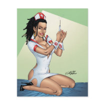 Sexy Nurse with Dreadlocks Giving You A Shot