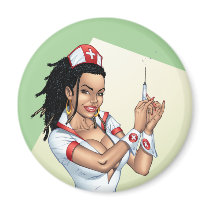 Sexy Nurse with Dreadlocks Giving You A Shot