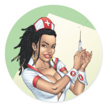 Sexy Nurse with Dreadlocks Giving You A Shot