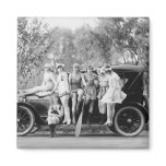 Sexy on Wheels, 1920s Refrigerator Magnet