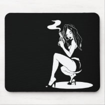 Sexy Pin-Up Girl with Gun