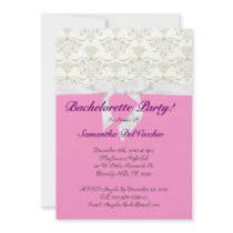 Sexy Pink Cute Bachelorette Party Custom Announcements