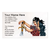 Sexy Pirate Customisable Business Card by Al Rio