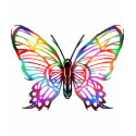 SEXY RAINBOW BUTTERFLY PATTERN t-shirts