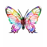 SEXY RAINBOW BUTTERFLY PATTERN t-shirts