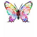 SEXY RAINBOW BUTTERFLY PATTERN t-shirts