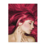 Sexy Red Head Girl Rubbing her Neck Postcard