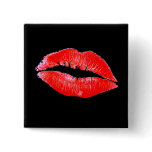 Sexy RED LIPSTICK Button