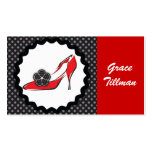 Sexy Shoe Profile Card Business Card Template
