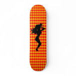 Sexy Silhouette Red and Yellow Diamond skateboards