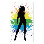 sexy silhouette splatz business cards