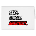 Sexy. Single. Architect Greeting Card
