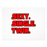 Sexy Single Twin Custom Invitation