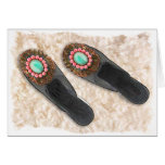 Sexy slippers on shag cards
