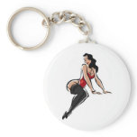 SEXY Stripper, I support Single Moms T-shirt logo keychains