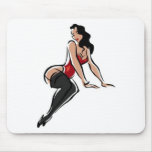 SEXY Stripper, I support Single Moms T-shirt logo mousepads