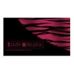 "Sexy Tiger Stripes" Beauty Salon Day Spa Business Card