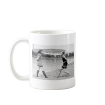 Sexy Tug-of-War, 1920s Coffee Mugs