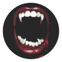 Sexy Vampire Fangs Bite Stickers
